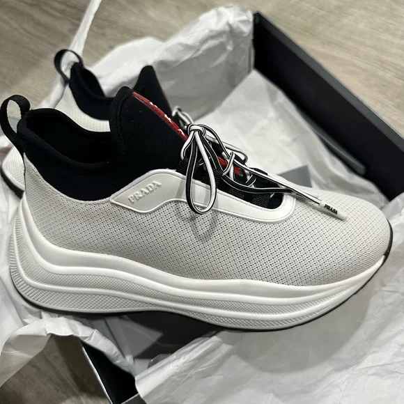 Prada platform sneakers - Picture 3 of 9